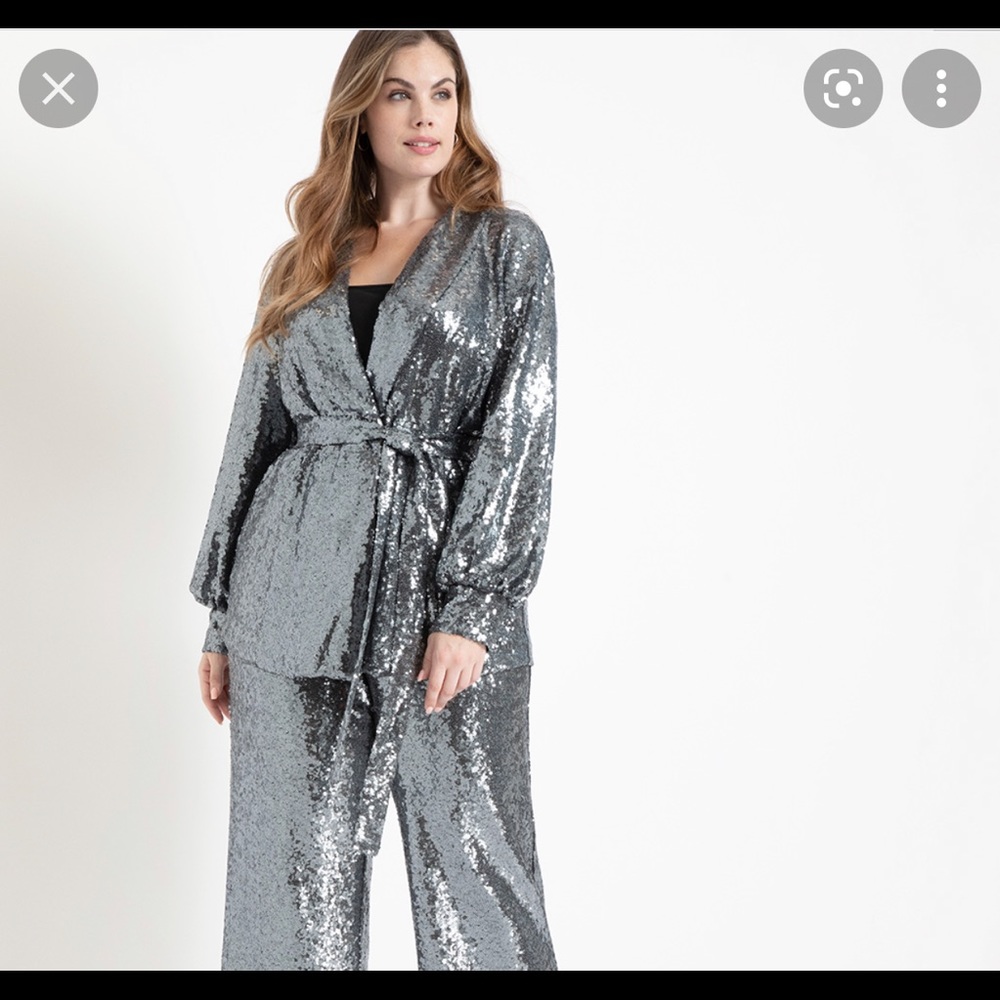 Slouchy sequined blazer